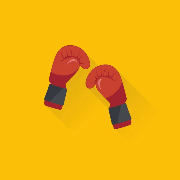 Векторная иллюстрация красных боксёрских перчаток — стоковый вектор