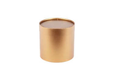 yuvarlak şapka kutusu beyaz arkaplan izole