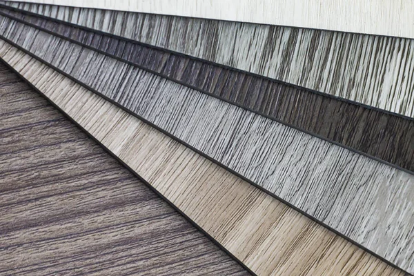 PVC vzorový vzorek pro zákazníky k volbě podlahové navr — Stock fotografie