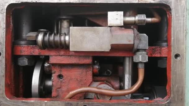 工业专业设备油泵的视频操作 — 图库视频影像