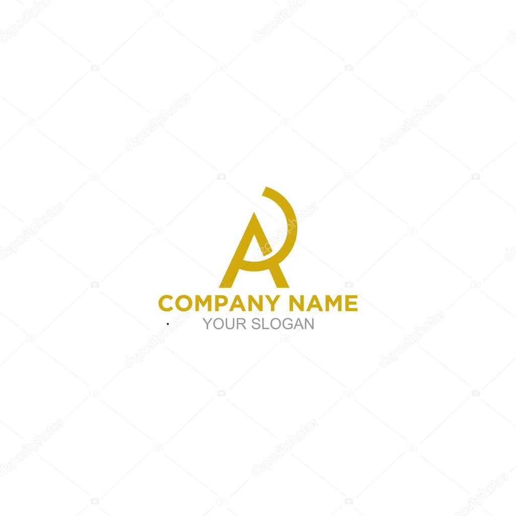 Simple RA Logo Design Vector
