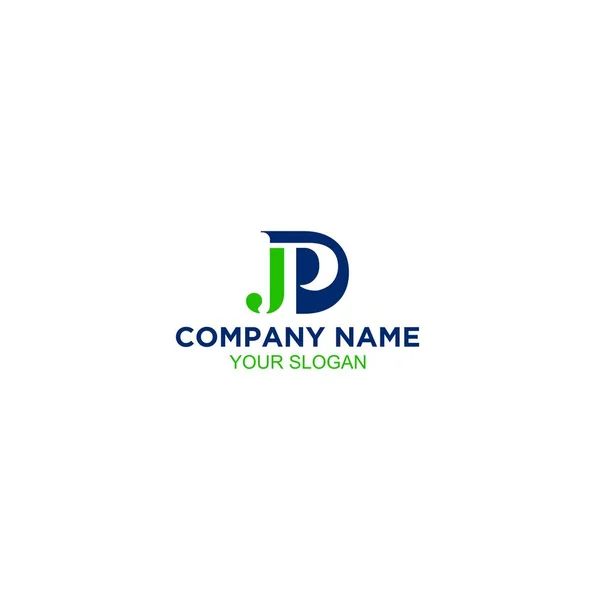 Monogram Jpd Logo Tasarım Vektörü