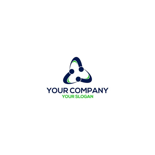 Recycle Logo Design Vector — Stock Vector