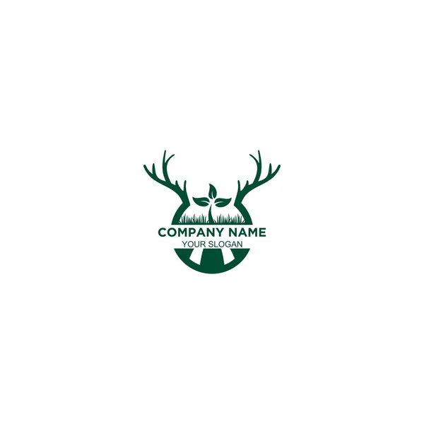 Bucks Arazi Tarım Logosu Tasarım Vektörü