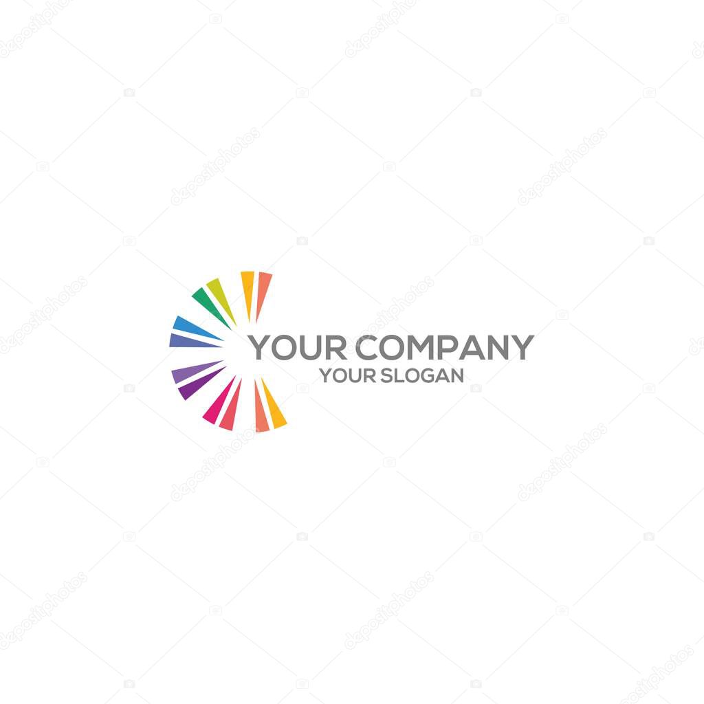 C Spark Logo Design Vector