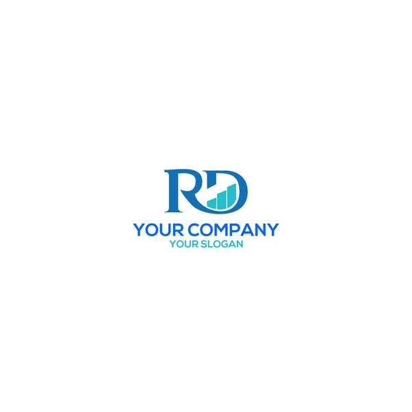 Rd Finansal Danışman Logo Tasarım Vektörü