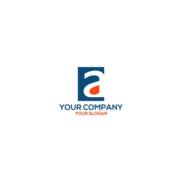 Retângulo Logo Design Vector — Vetor de Stock
