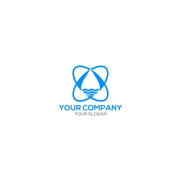 Water Sanitary Logo Design Vector — Stock Vector