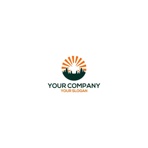 Shine Medical Tree Logo Design Vector — 스톡 벡터