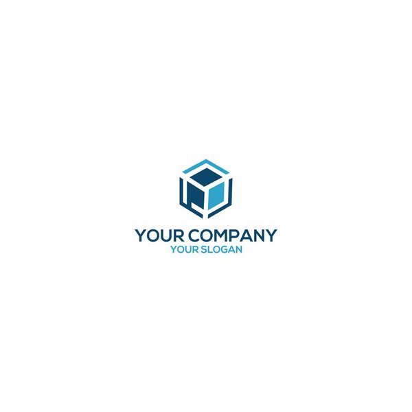 P Cube Logo Design Vector