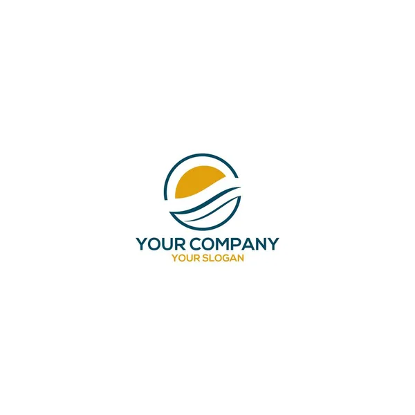 Sun Дизайн Логотипу Вектор — стоковий вектор