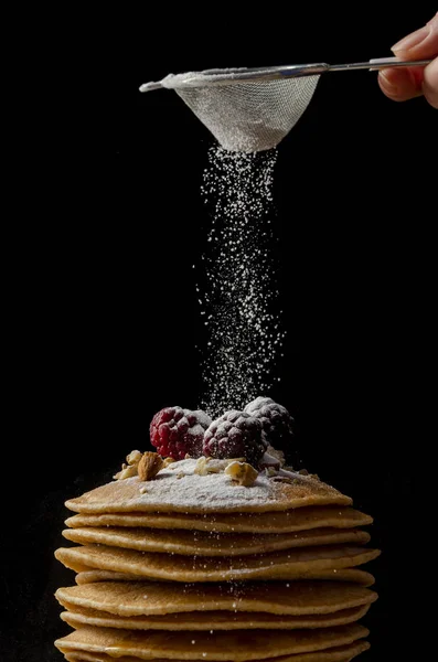 Pancakes with maple syrup. Pancake\'s Day. Stack
