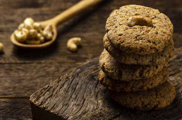 Galletas Ecológicas Chocolate Quinua Harina Almendras — Foto de Stock