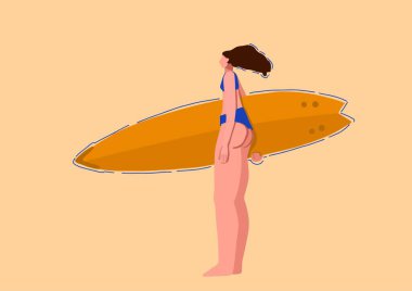 Surfer girl busty 
