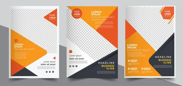 Brochure Design Copertina Layout Moderno Relazione Annuale Poster Volantino Con — Vettoriale Stock