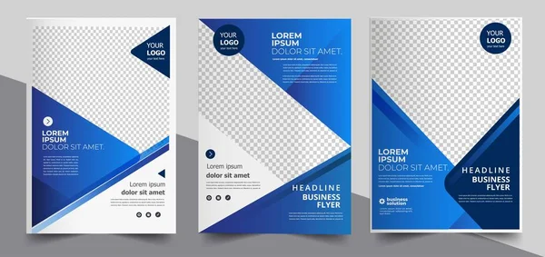 Brochure Design Copertina Layout Moderno Relazione Annuale Poster Volantino Con — Vettoriale Stock