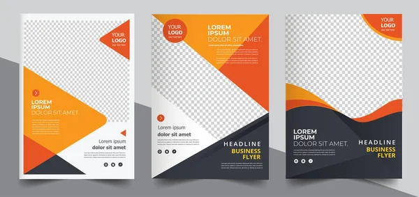 Brochure Design Copertina Layout Moderno Relazione Annuale Poster Volantino Formato — Vettoriale Stock