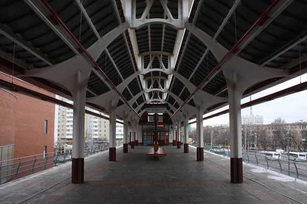 Monorriel Moscú Estación Timiryazevskaya Inaugurado 2004 2019 —  Fotos de Stock