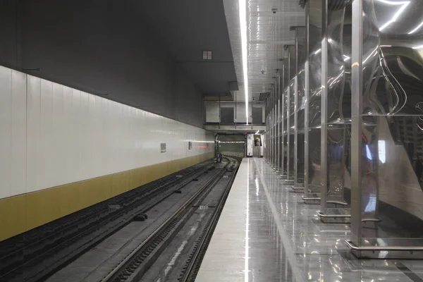 Moskvas Storstadslinje Nekrasovskaja Kosino Station Invigd 2019 2019 — Stockfoto