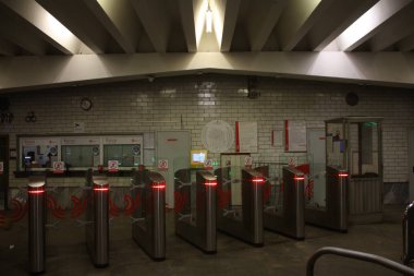Moskova Metropolitain, Tagansko Krasnopresnenskaya hattı, Ryazansky prospekt istasyonu, 1966 'da açıldı, 12.2019.
