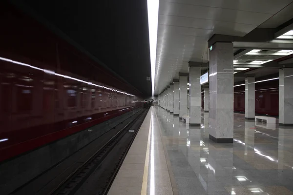 Moskvas Storstadsområde Sokolnicheskaya Linjen Kommunarka Station Invigd 2019 2019 — Stockfoto