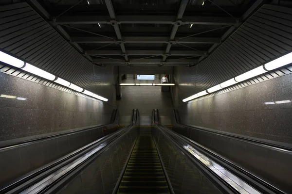 Moscow Metropolitain Butovskaja Linje Bunninskaja Gränd Station Öppnade 2003 2019 — Stockfoto