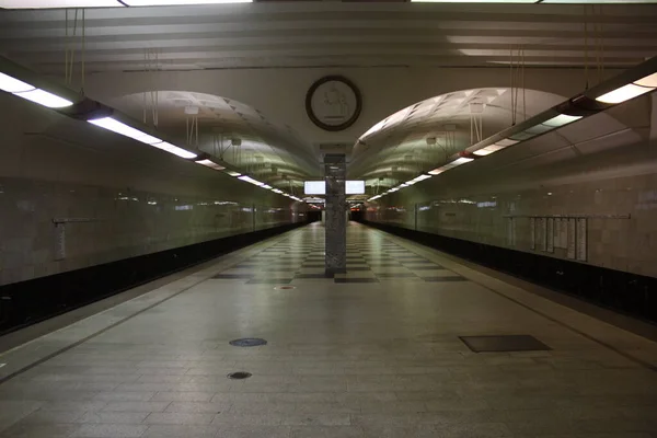 Metropolitain Moskou Lijn Luyblinskaya Station Bratislavskaya Geopend 1996 2020 — Stockfoto