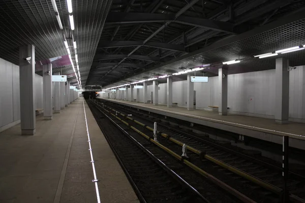 Moskvas Storstadsområde Linjen Zamoskvoretskaya Tekhnopark Station Invigd 2016 2020 — Stockfoto