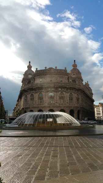 Piazza De Ferrari, Genoa, Italy — Stock Photo, Image