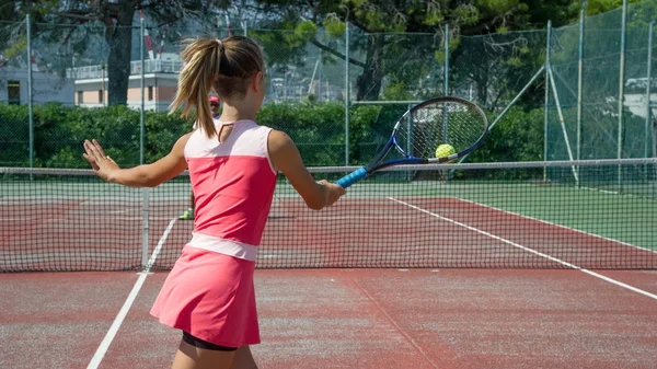 Sekolah tenis outdoor — Stok Foto