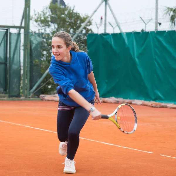 Escuela de tenis al aire libre — Foto de Stock