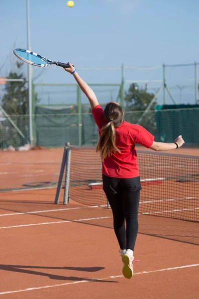 Escuela de tenis al aire libre — Foto de Stock