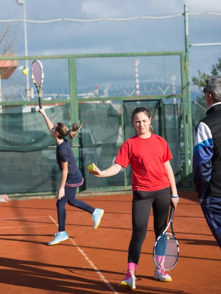 网球学校室外 — 图库照片