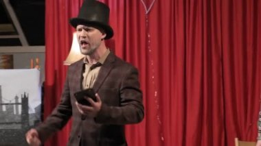 RUSSIA, VLADIMIR, 27 Aralık 2019: Charles Dickens 'ın Noel Şarkısı