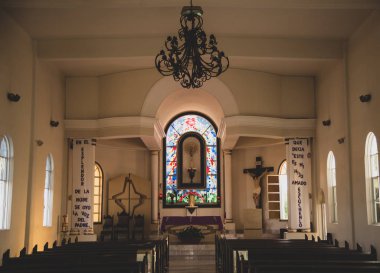 Todos Santos, Baja California / Mexico - Mar 2019 Our Lady of Pilar Church Todos Santos This mission, built in 1733, original architecture and many of the period furnishings that have survived intact