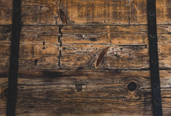 Old Wooden Table Close Detalles Todos Santos Ciudad México — Foto de Stock