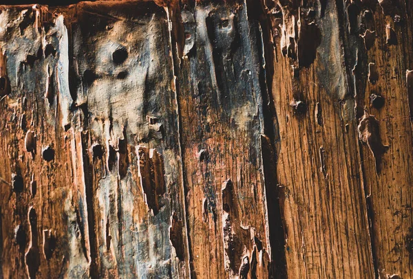 Old Wooden Table Close Detalles Todos Santos Ciudad México — Foto de Stock