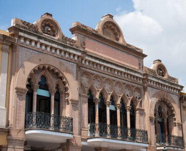 Leon, Guanajuato / Meksika - Nisan 2013 Leon hem tarihi hem de modern olanı birleştirir. Kasaba kültür ve mimariden keyif almak için farklı yerler ve faaliyetler sunuyor.