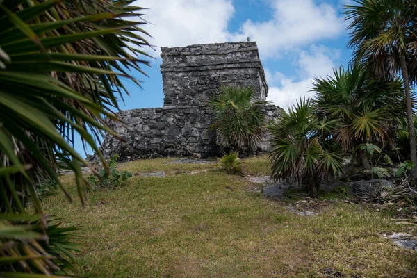 Tulum Jukatan Meksyk Ruiny Majów — Zdjęcie stockowe