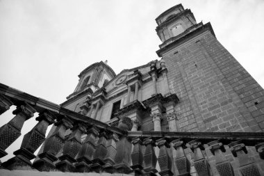 Soriano Basilica in Colon Mexico. With architectural characteristics of the neoclassical style is distinguished by its large dimensions and its artistic magnificence. clipart