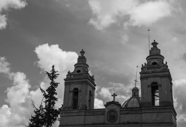San Pedro San Pablo Plébániatemplom Katedrális Cadereyta Montes Queretaro Mexikó — Stock Fotó