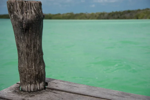 Laguna Kaan Luum Zeichnet Sich Durch Eine Einzigartige Farbe Des — Stockfoto