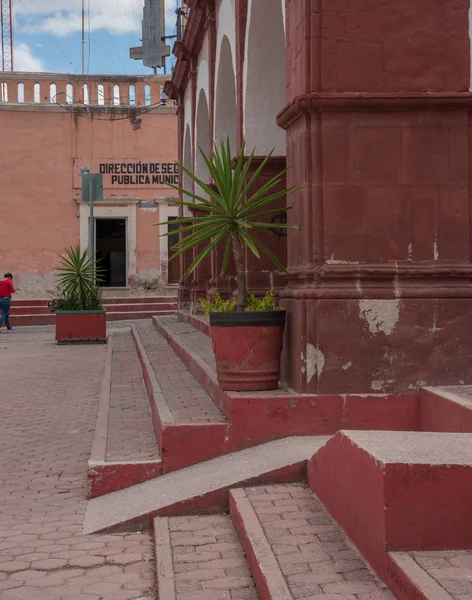 Cadereyta Montes Queretaro Meksyk Lip 2018 Przykład Wąskiej Kolonialnej Architektury — Zdjęcie stockowe