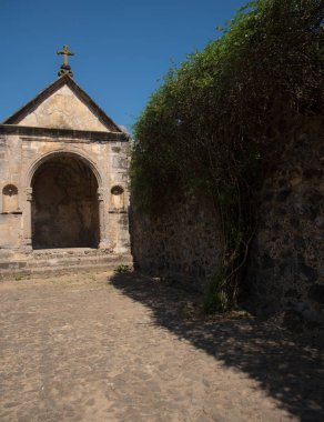 Tepotzotlan, / Mexico - Aralık 2012 2002 'de Sihirli Şehir ilan edildi, Meksika' nın en güzel yerlerinden biridir, sokaklar güzellik ve Meksika lezzeti deneyimidir.