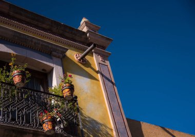 Pea de Bernal, Meksika 'da güneşli güzel bir gün.