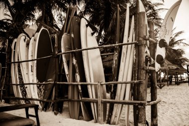 Isla Mujeres, Quintana Roo, Meksika Yaz Tatili ve Su Sporları Konsepti