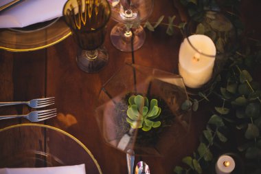 Los Cabos, Meksika - Ekim 2019 Sofra takımı yemek ve yemek servisi için kullanılan bulaşık takımıdır.. 