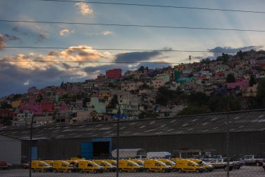 Huasca De Ocampo 'da güzel bir gün batımı