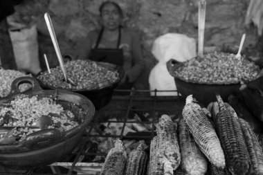 Pea de Bernal, Queretaro / Mexico - 2018 'in ortalarında Bernal bir Sihirli Şehir olarak tanındı ve bir huzur cennetidir, dinlenmek için idealdir.