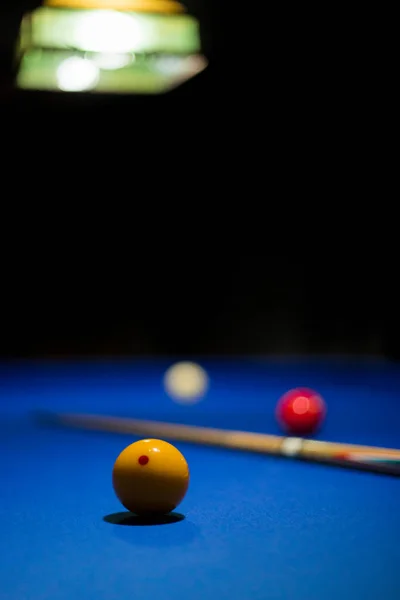 Three Cushion Billiards Game Consist Carom Cue Ball Both Object — Stock Photo, Image